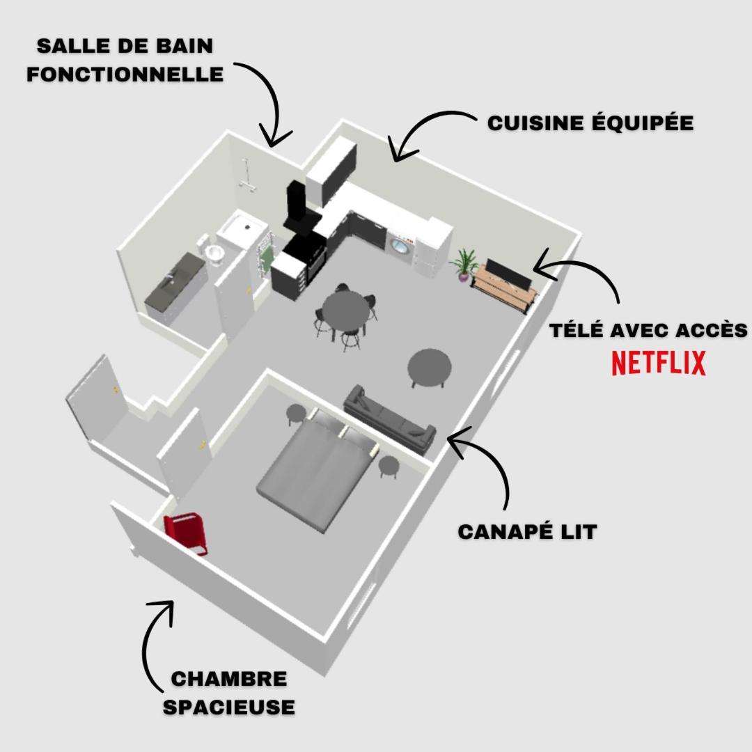 Apartamento Le Grand Republicaint2 Le Péage-de-Roussillon Exterior foto